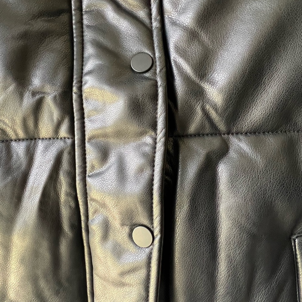 Marc New York Faux Leather Puffer Vest - Picture 6 of 9